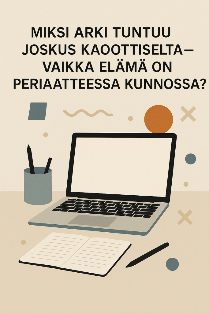 Miksi arki tuntuu joskus kaoottiselta – vaikka elämä on periaatteessa kunnossa?